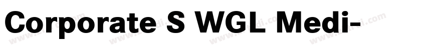 Corporate S WGL Medi字体转换
